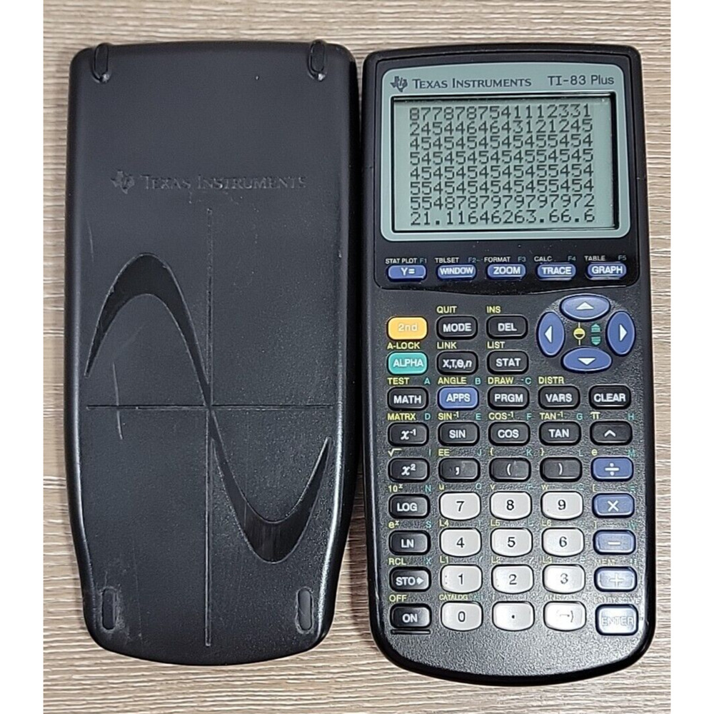Texas Instruments TI-83 Plus Graphing Calculator - Black TESTED-WORKS